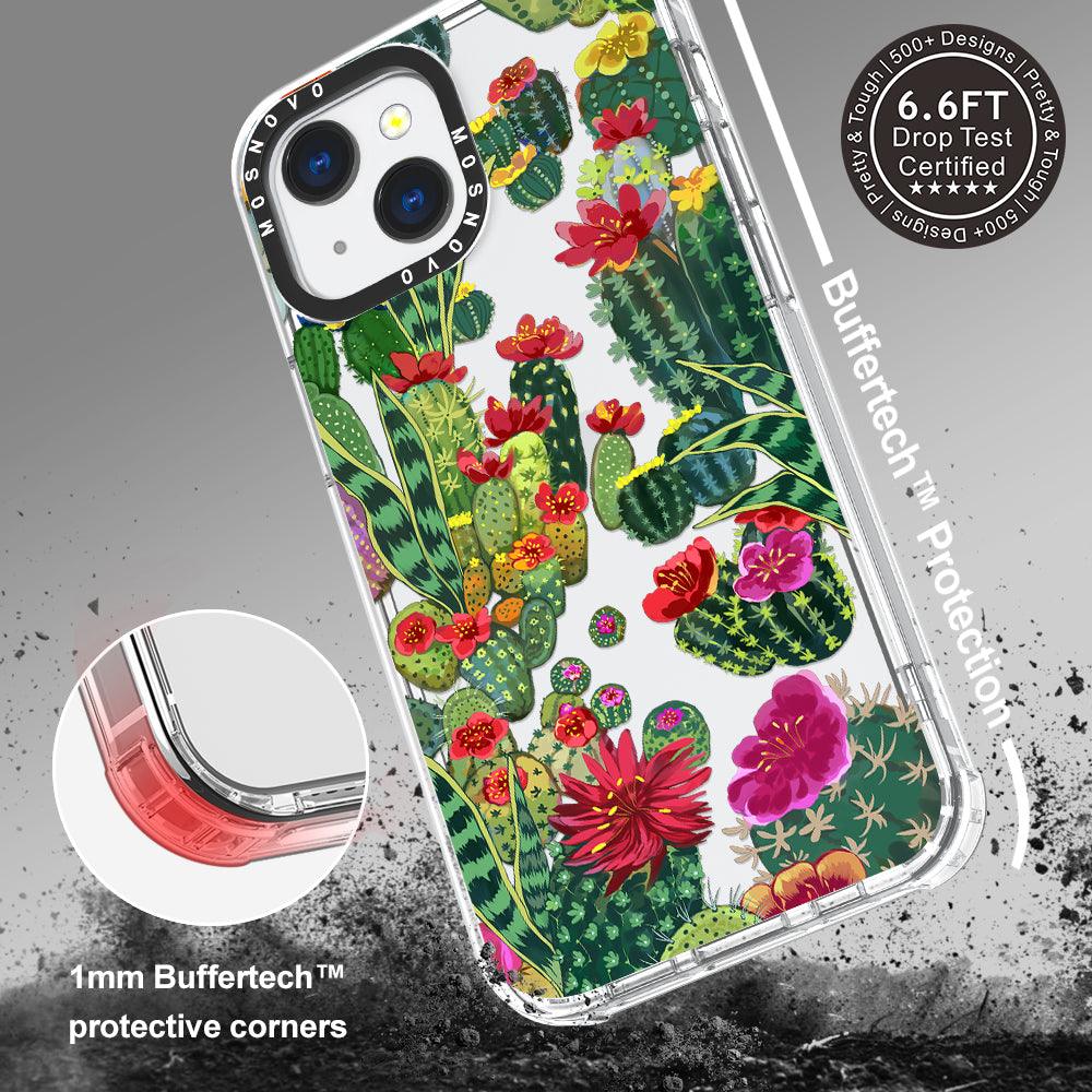 Cactus Garden Phone Case - iPhone 13 Mini Case - MOSNOVO