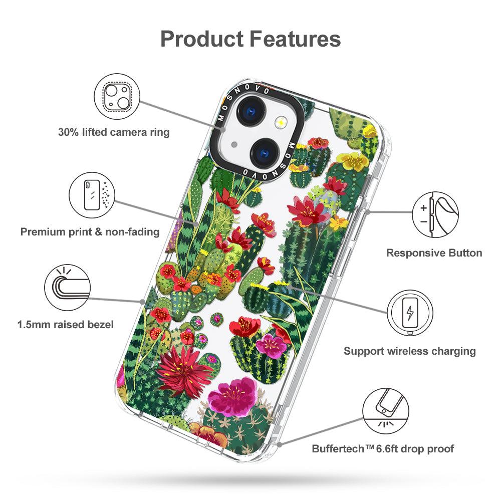 Cactus Garden Phone Case - iPhone 13 Mini Case - MOSNOVO