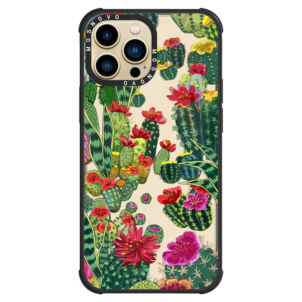 Cactus Garden Phone Case - iPhone 13 Pro Max Case - MOSNOVO