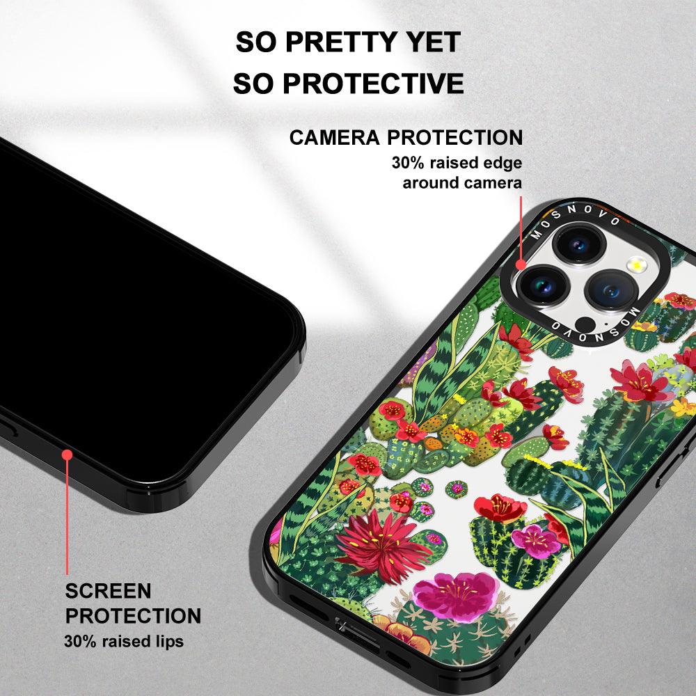 Cactus Garden Phone Case - iPhone 14 Pro Max Case - MOSNOVO