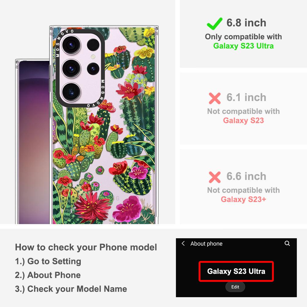 Cactus Garden Phone Case - Samsung Galaxy S23 Ultra Case - MOSNOVO
