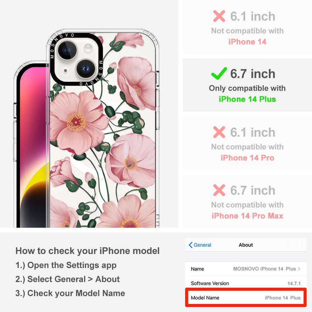 Calandrinia Phone Case - iPhone 14 Plus Case - MOSNOVO
