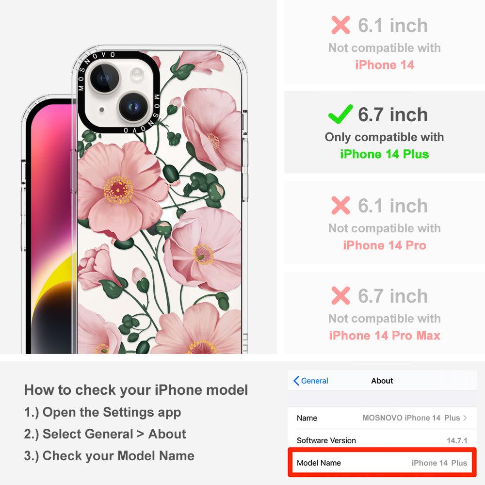 Calandrinia Phone Case - iPhone 14 Plus Case - MOSNOVO