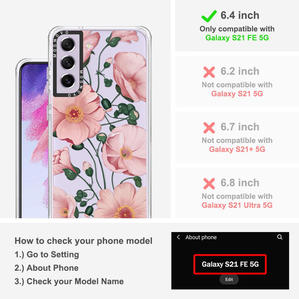 Calandrinia Phone Case - Samsung Galaxy S21 FE Case - MOSNOVO