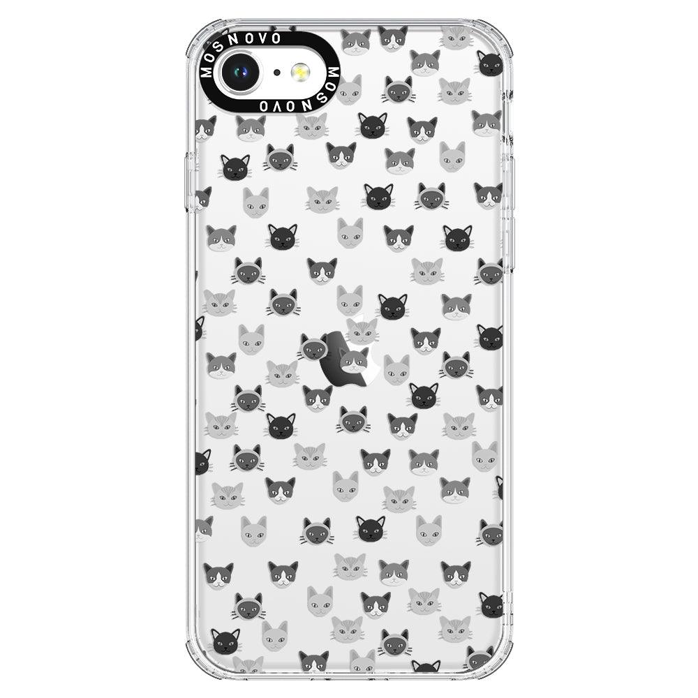 Cats Head Phone Case - iPhone 8 Case - MOSNOVO