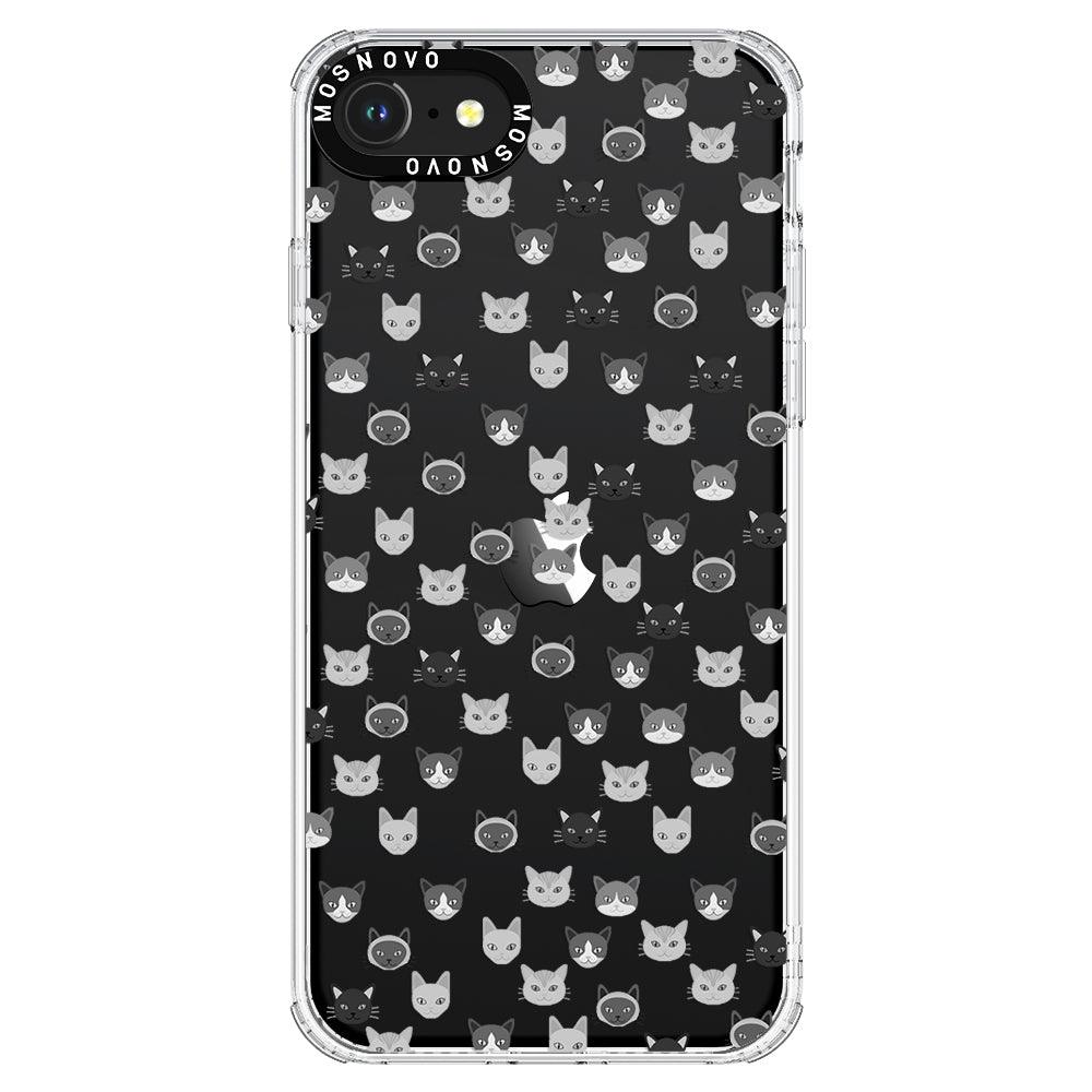 Cats Head Phone Case - iPhone 8 Case - MOSNOVO