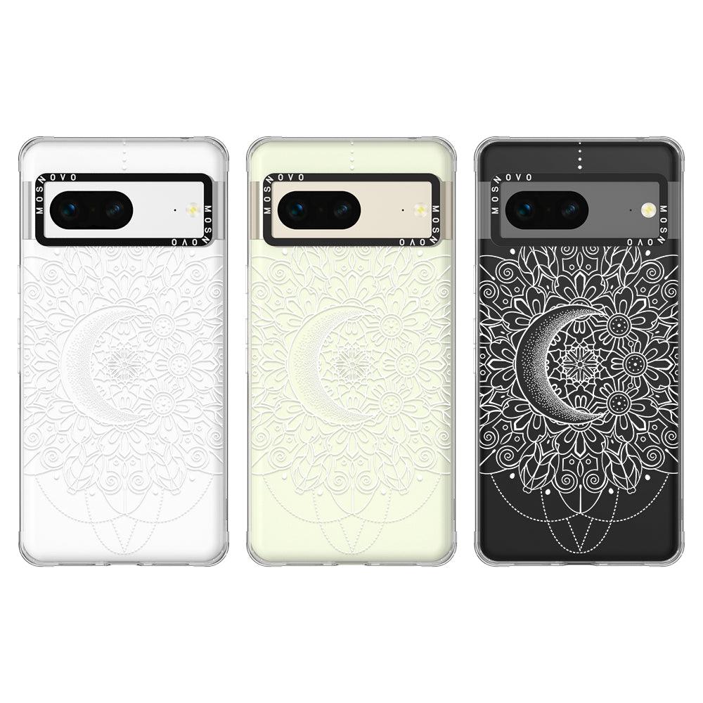 Celestial Moon Mandala Phone Case - Google Pixel 7 Case - MOSNOVO