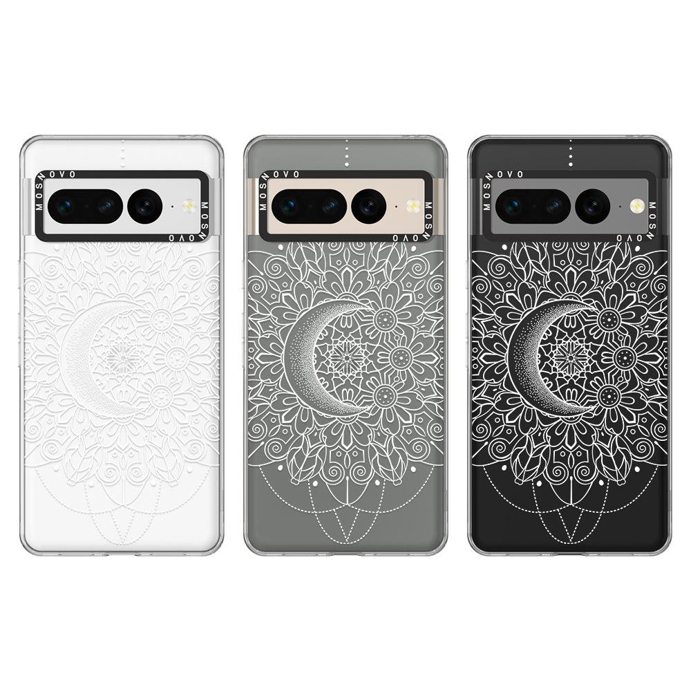 Celestial Moon Mandala Phone Case - Google Pixel 7 Pro Case - MOSNOVO