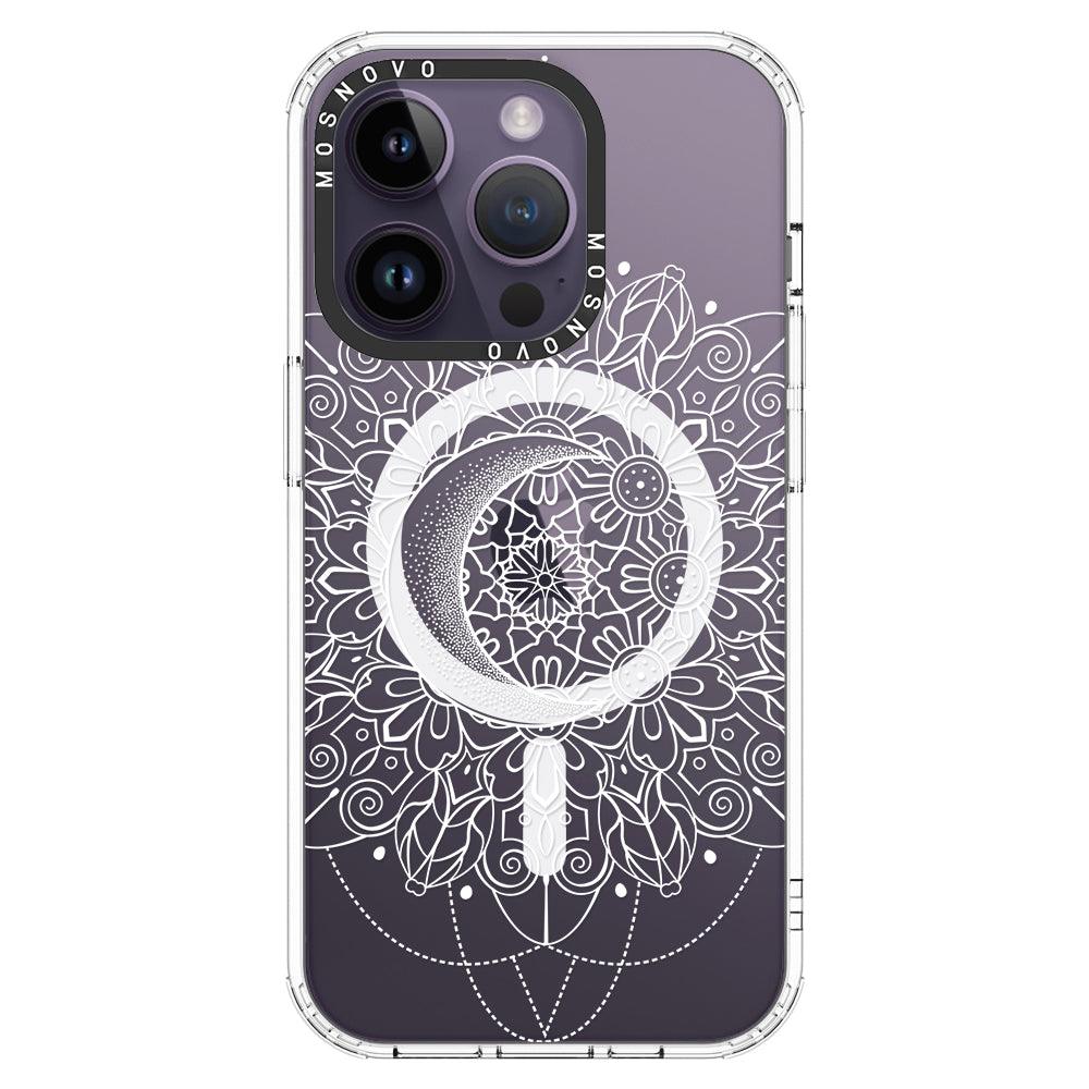 Celestial Moon Mandala Phone Case - iPhone 14 Pro Case - MOSNOVO
