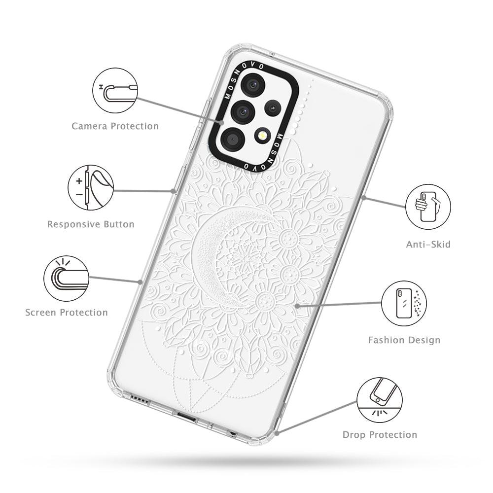 Celestial Moon Mandala Phone Case - Samsung Galaxy A52 & A52s Case - MOSNOVO