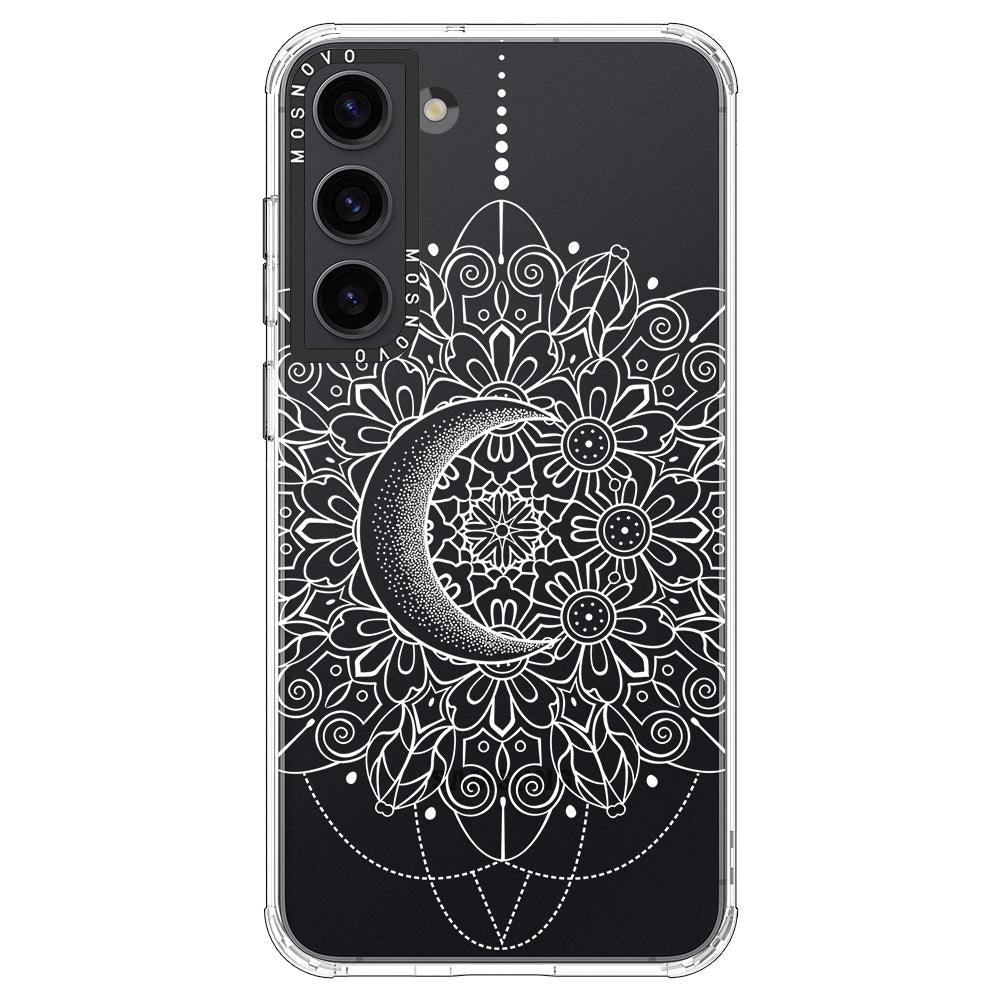 Celestial Moon Mandala Phone Case - Samsung Galaxy S23 Case - MOSNOVO