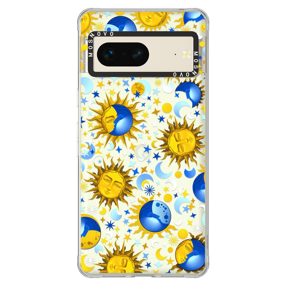 Celestial Sun Moon Phone Case - Google Pixel 7 Case - MOSNOVO