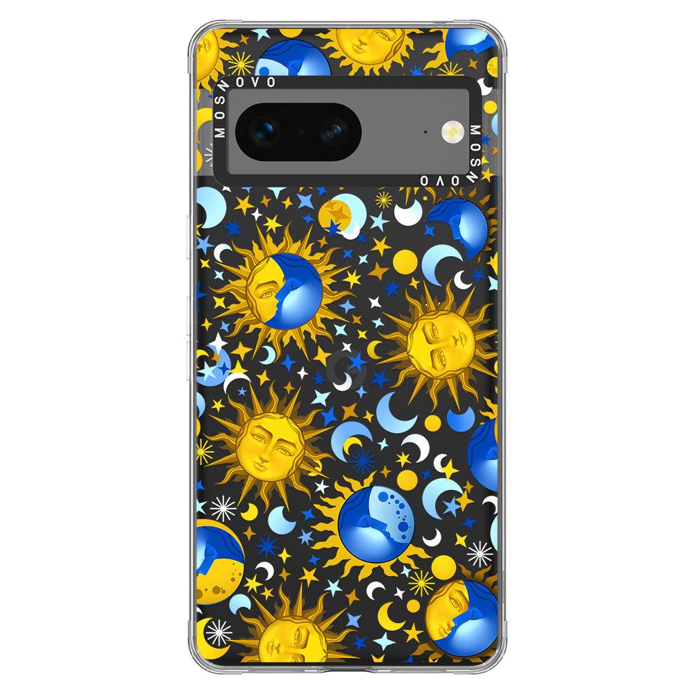 Celestial Sun Moon Phone Case - Google Pixel 7 Case - MOSNOVO