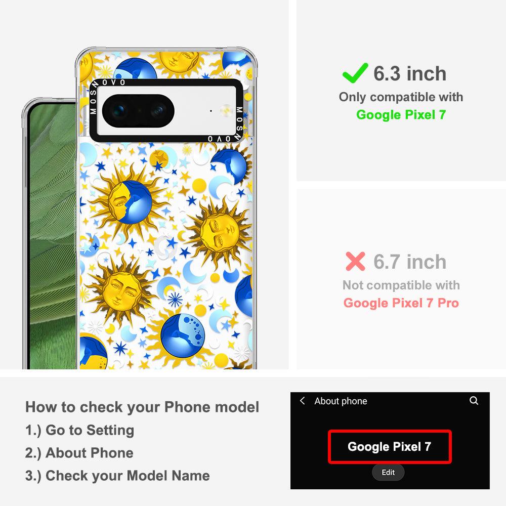 Celestial Sun Moon Phone Case - Google Pixel 7 Case - MOSNOVO