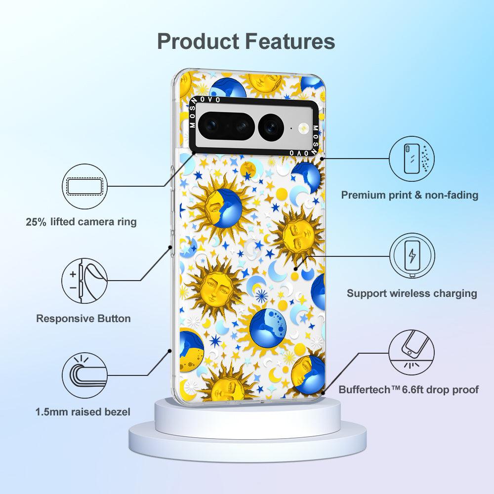 Celestial Sun Moon Phone Case - Google Pixel 7 Pro Case