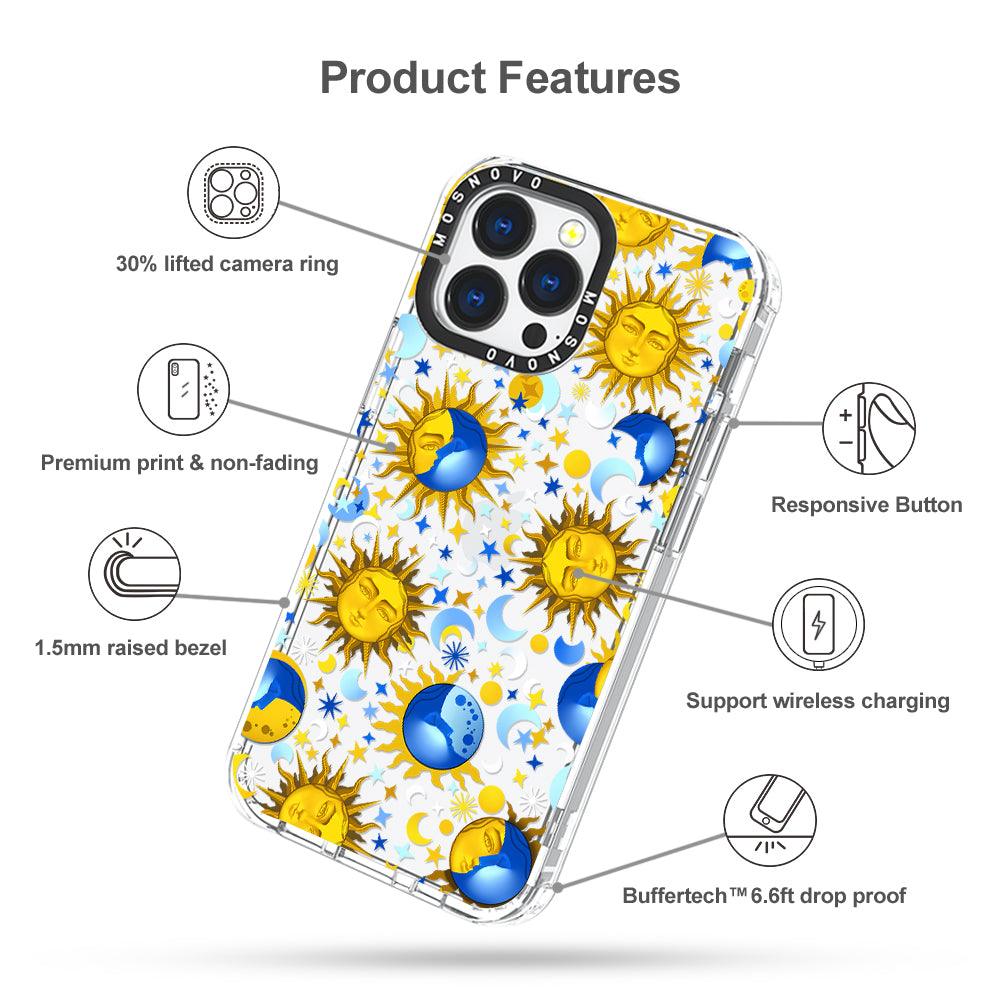 Sun and Moon Phone Case - iPhone 13 Pro Case - MOSNOVO