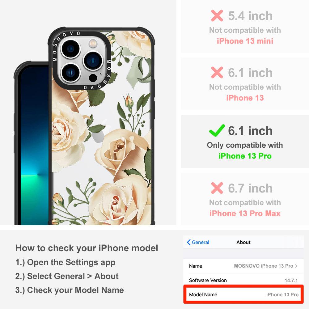 Champagne Roses Phone Case - iPhone 13 Pro Case - MOSNOVO