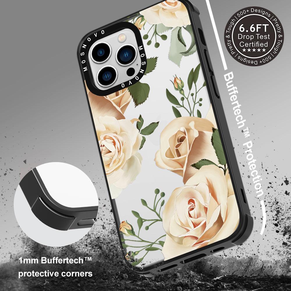 Champagne Roses Phone Case - iPhone 13 Pro Case - MOSNOVO