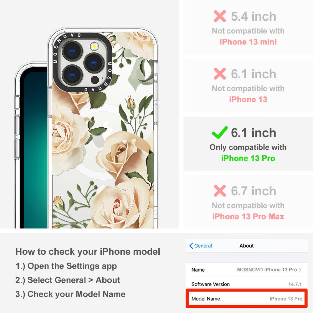 Champagne Roses Phone Case - iPhone 13 Pro Case - MOSNOVO