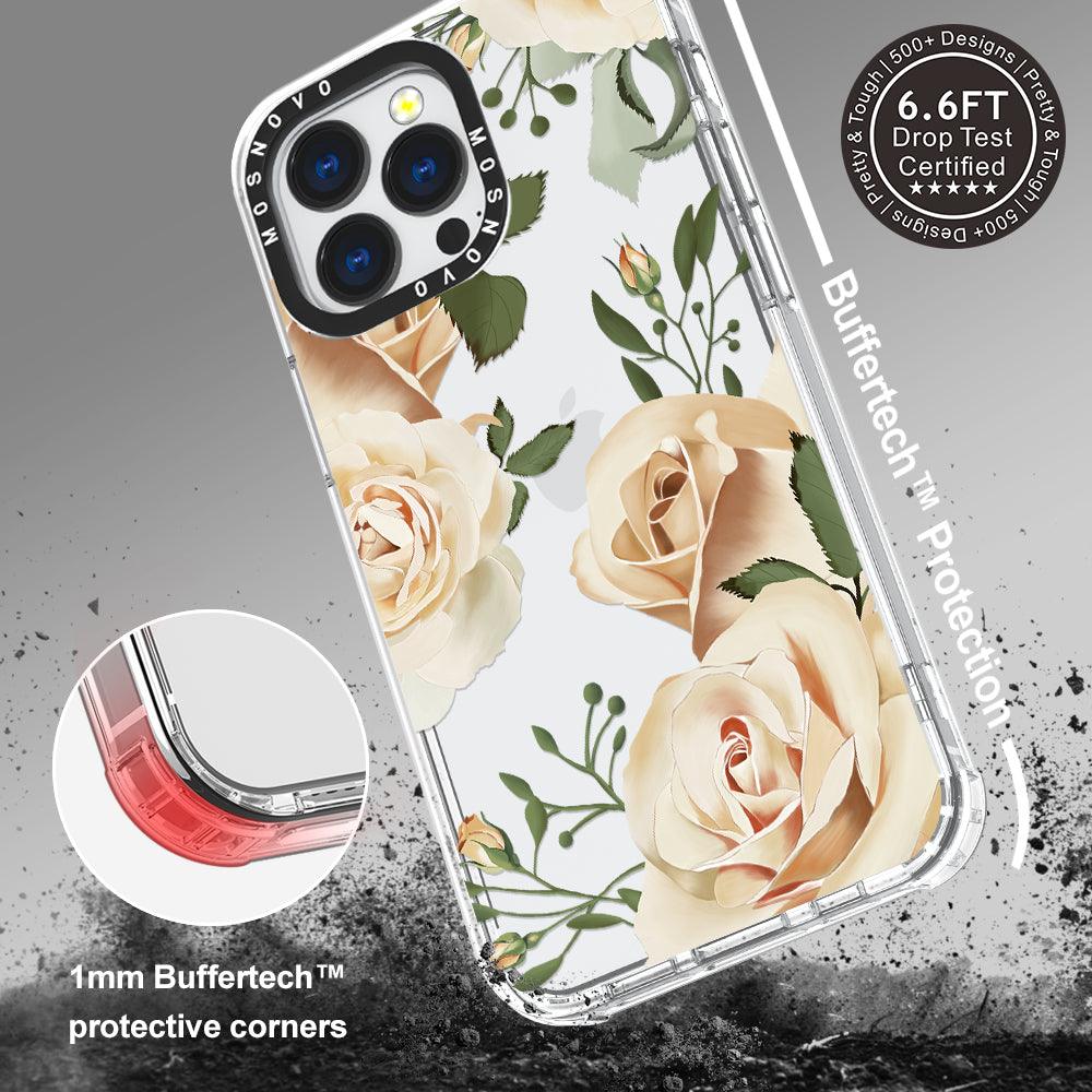 Champagne Roses Phone Case - iPhone 13 Pro Case - MOSNOVO