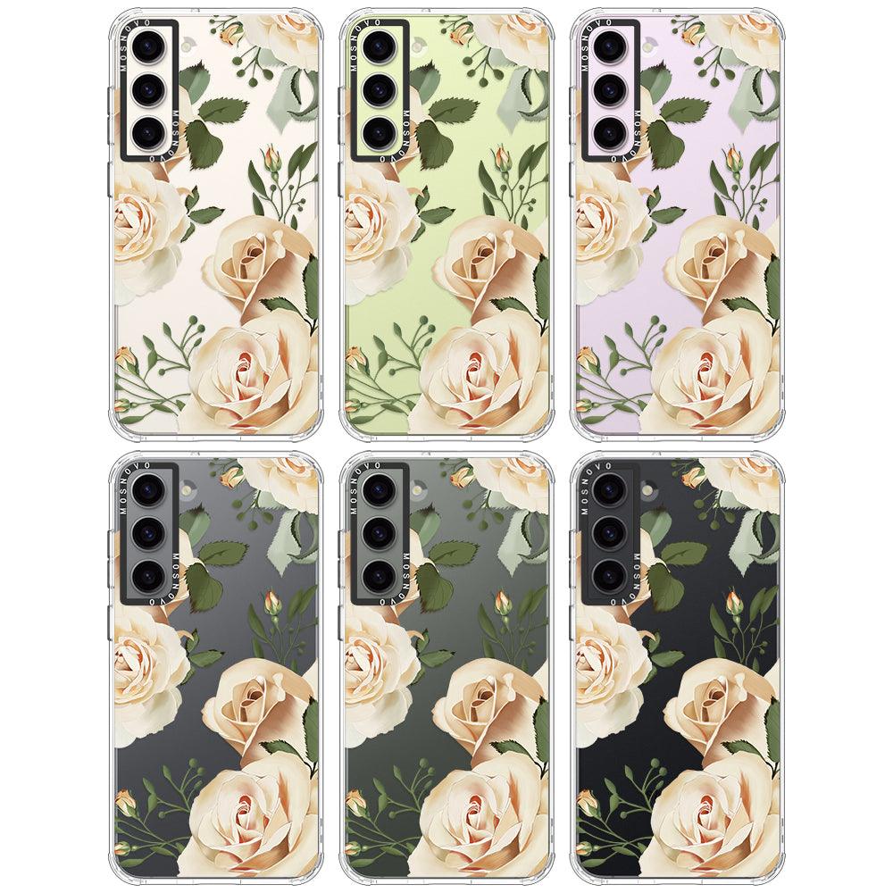 Champagne Rose Phone Case - Samsung Galaxy S23 Plus Case - MOSNOVO