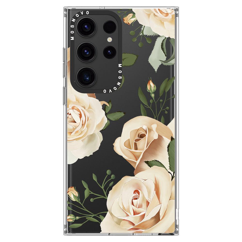 Champagne Rose Phone Case - Samsung Galaxy S23 Ultra Case - MOSNOVO