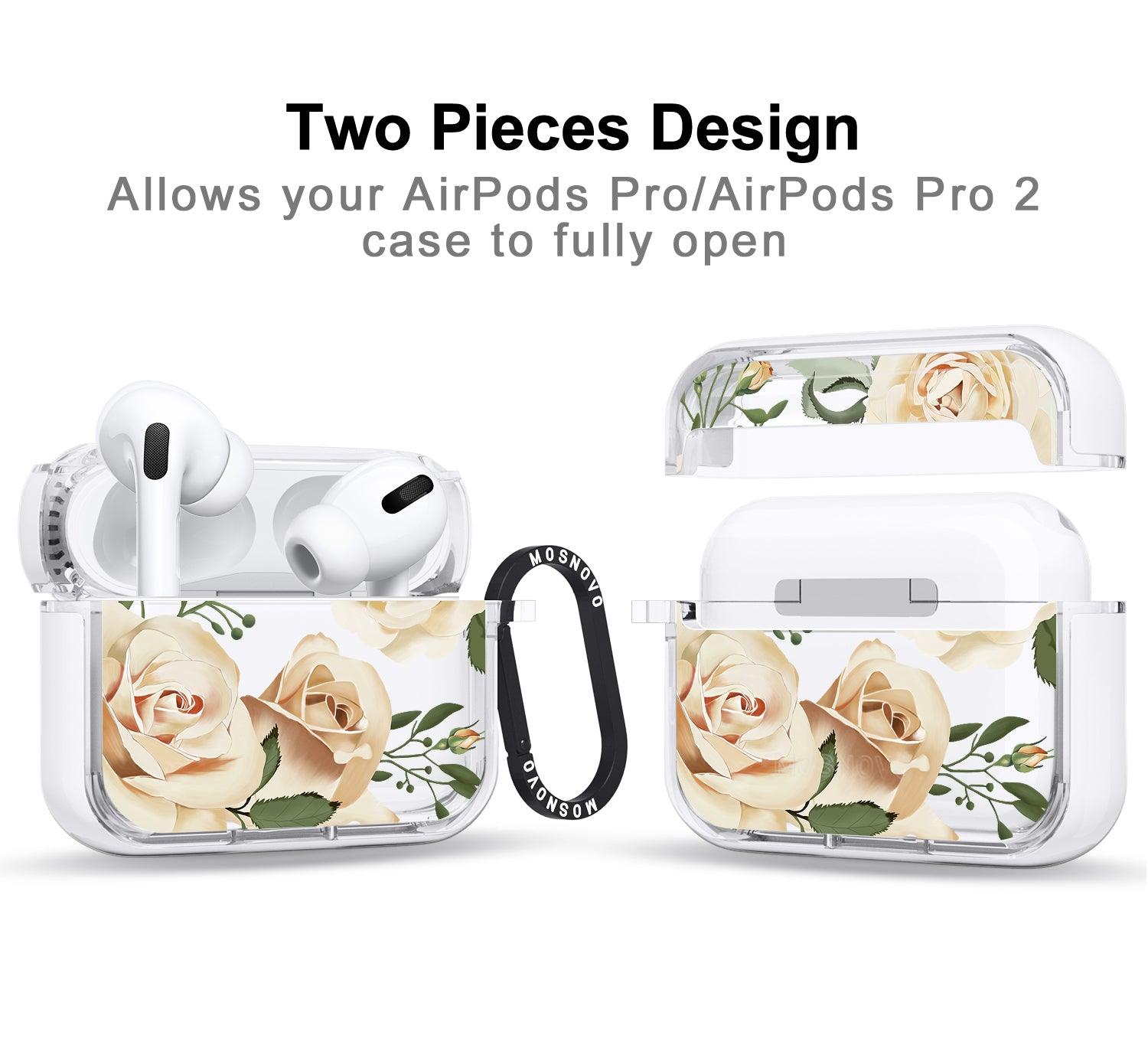 Champagne Roses AirPods Pro 2 Case (2nd Generation) - MOSNOVO