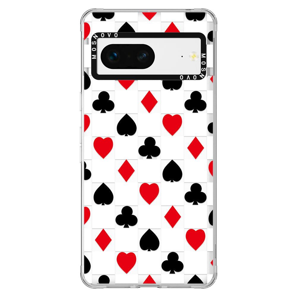 Checker Poker Phone Case - Google Pixel 7 Case - MOSNOVO