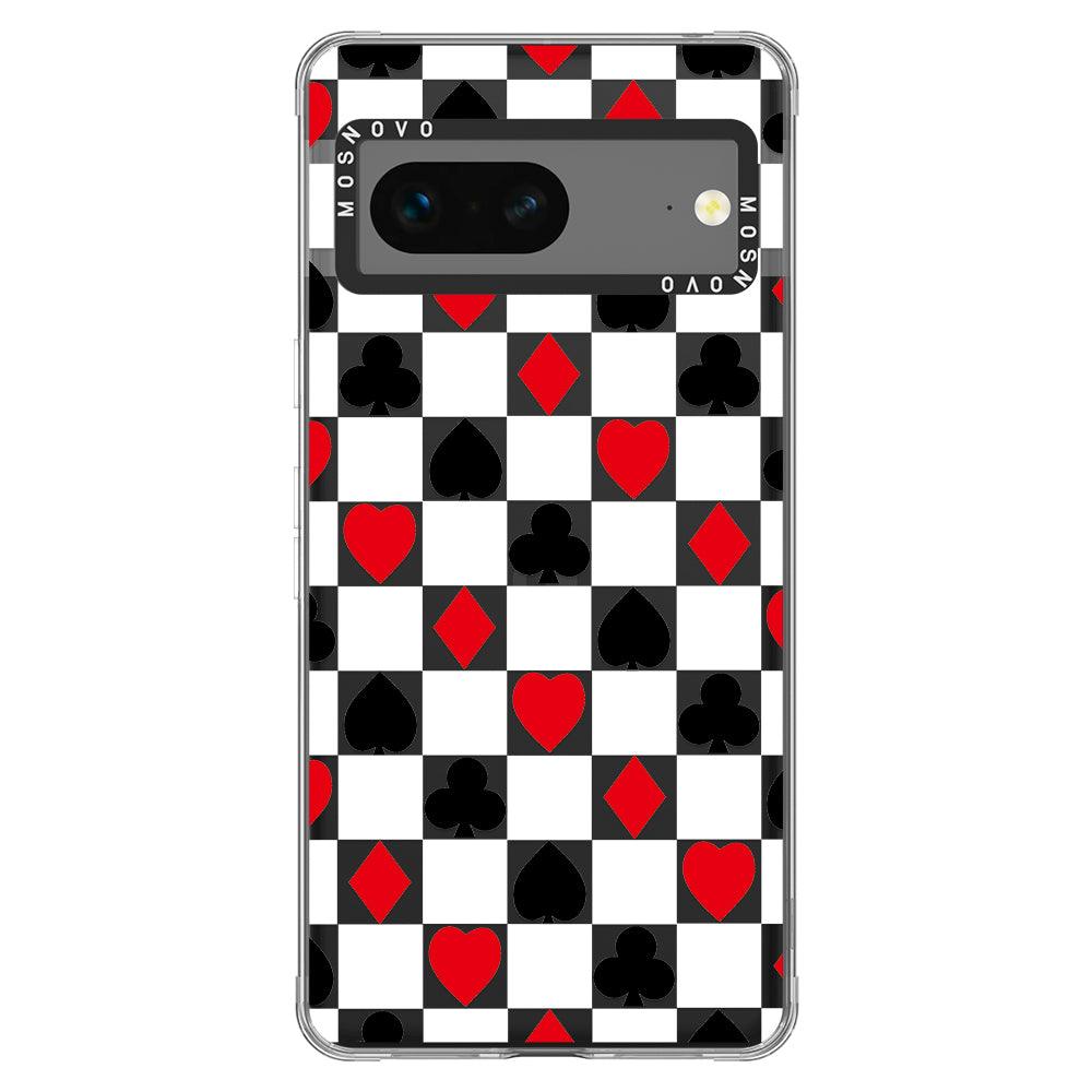 Checker Poker Phone Case - Google Pixel 7 Case - MOSNOVO