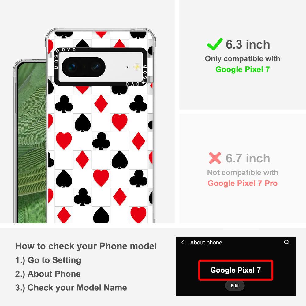 Checker Poker Phone Case - Google Pixel 7 Case - MOSNOVO