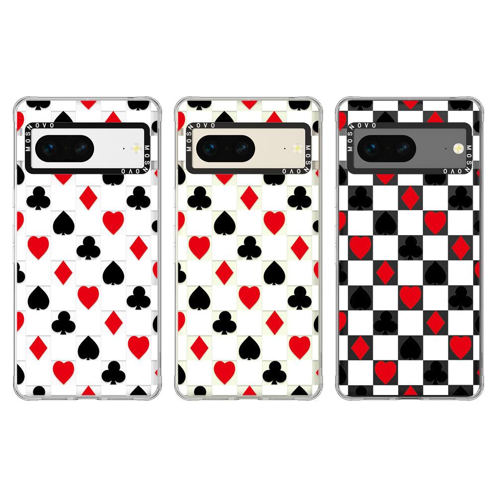 Checker Poker Phone Case - Google Pixel 7 Case - MOSNOVO