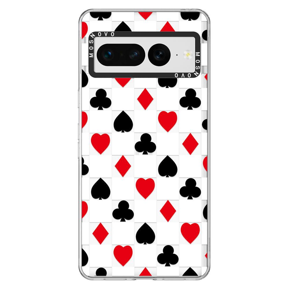 Checker Poker Phone Case - Google Pixel 7 Pro Case - MOSNOVO