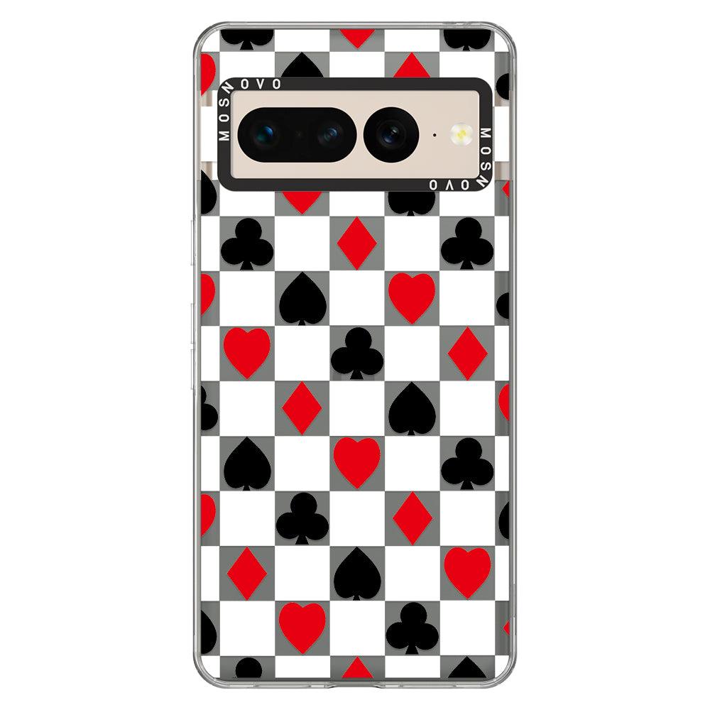 Checker Poker Phone Case - Google Pixel 7 Pro Case - MOSNOVO