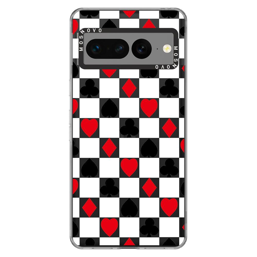 Checker Poker Phone Case - Google Pixel 7 Pro Case - MOSNOVO