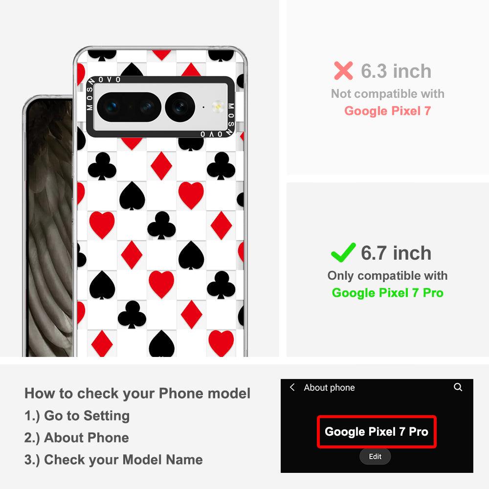 Checker Poker Phone Case - Google Pixel 7 Pro Case - MOSNOVO