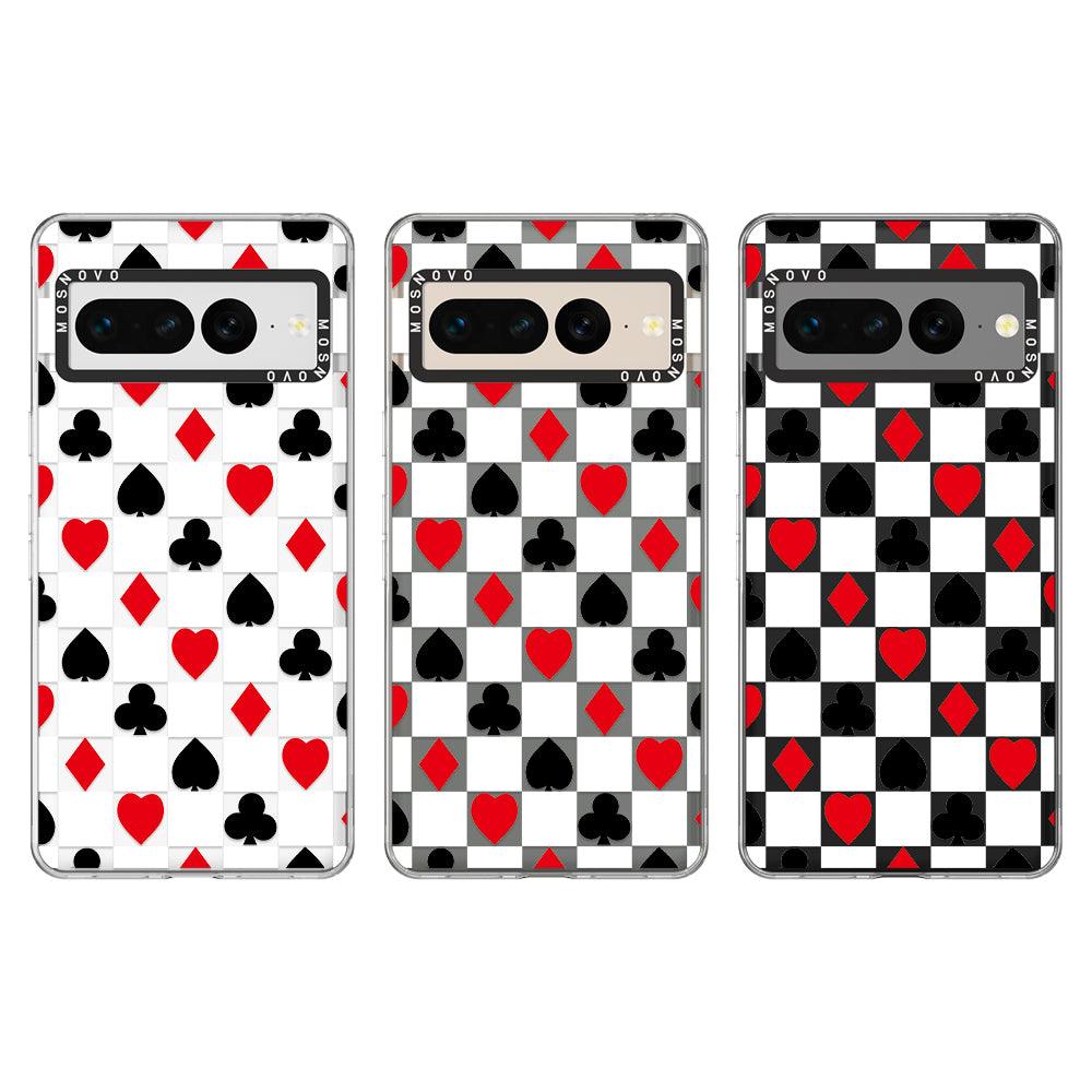 Checker Poker Phone Case - Google Pixel 7 Pro Case - MOSNOVO