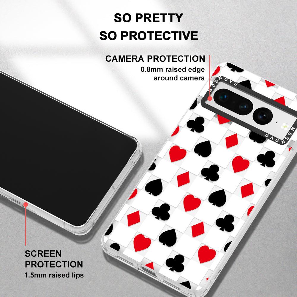 Checker Poker Phone Case - Google Pixel 7 Pro Case - MOSNOVO