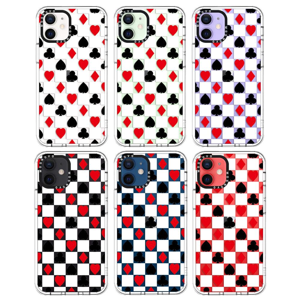 Checker Poker Phone Case - iPhone 12 Mini Case - MOSNOVO