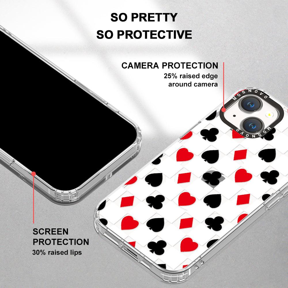 Checker Poker Phone Case - iPhone 14 Case - MOSNOVO