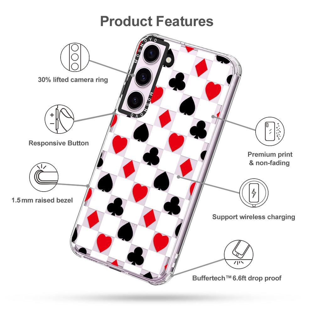 Checker Poker Phone Case - Samsung Galaxy S23 Case - MOSNOVO