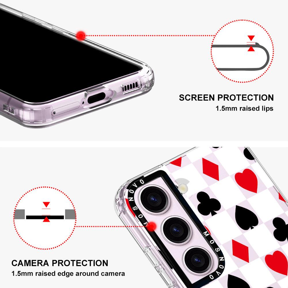 Checker Poker Phone Case - Samsung Galaxy S23 Case - MOSNOVO