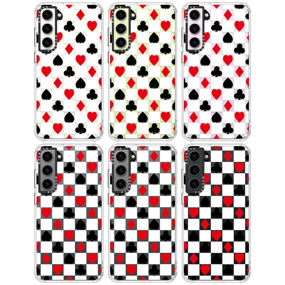 Checker Poker Phone Case - Samsung Galaxy S23 Plus Case - MOSNOVO