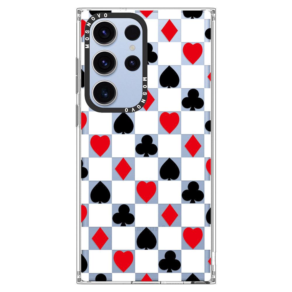 Checker Poker Phone Case - Samsung Galaxy S23 Ultra Case - MOSNOVO