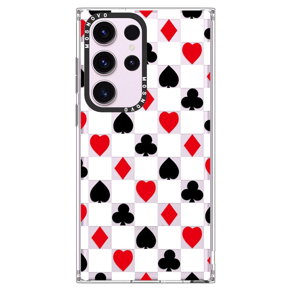 Checker Poker Phone Case - Samsung Galaxy S23 Ultra Case - MOSNOVO