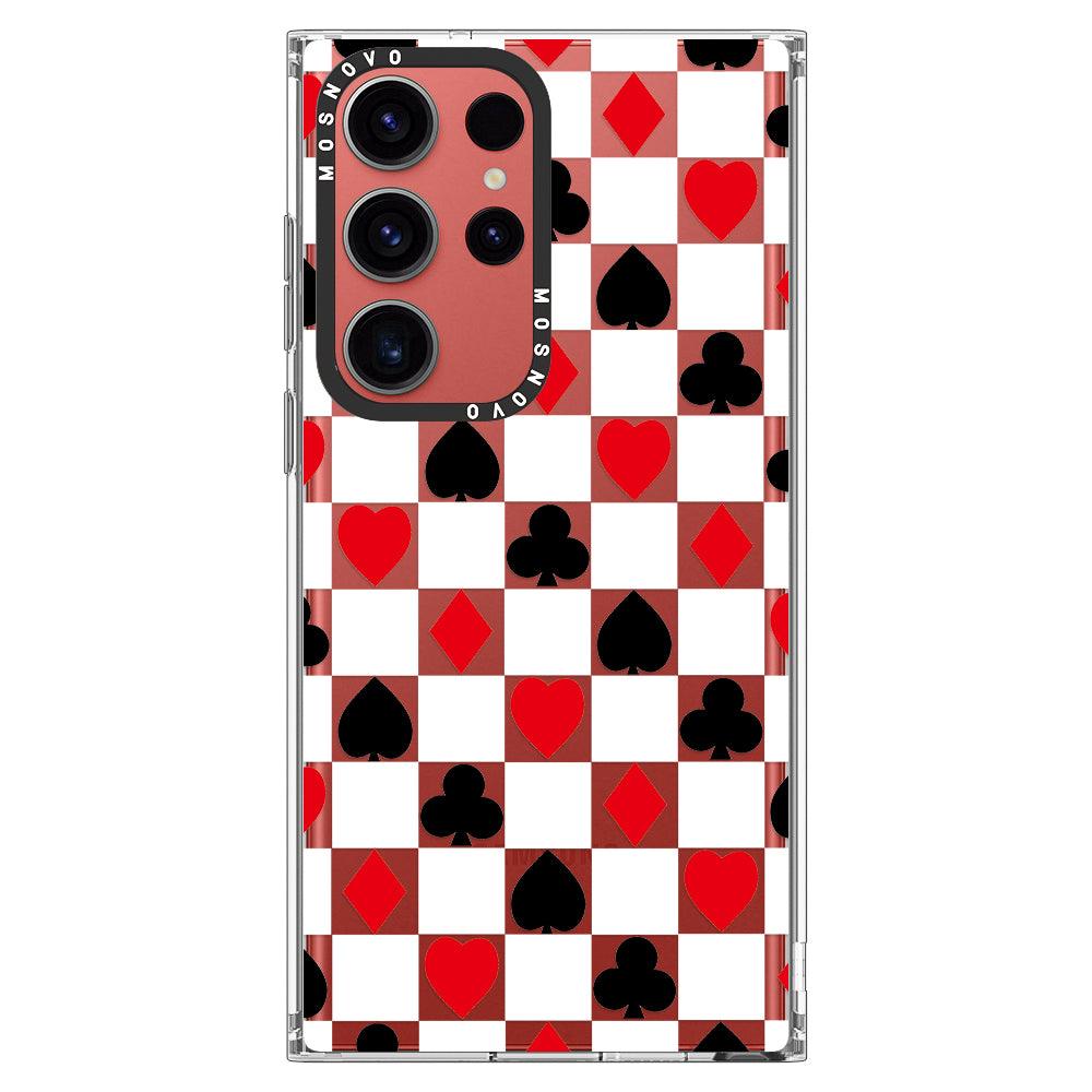 Checker Poker Phone Case - Samsung Galaxy S23 Ultra Case - MOSNOVO