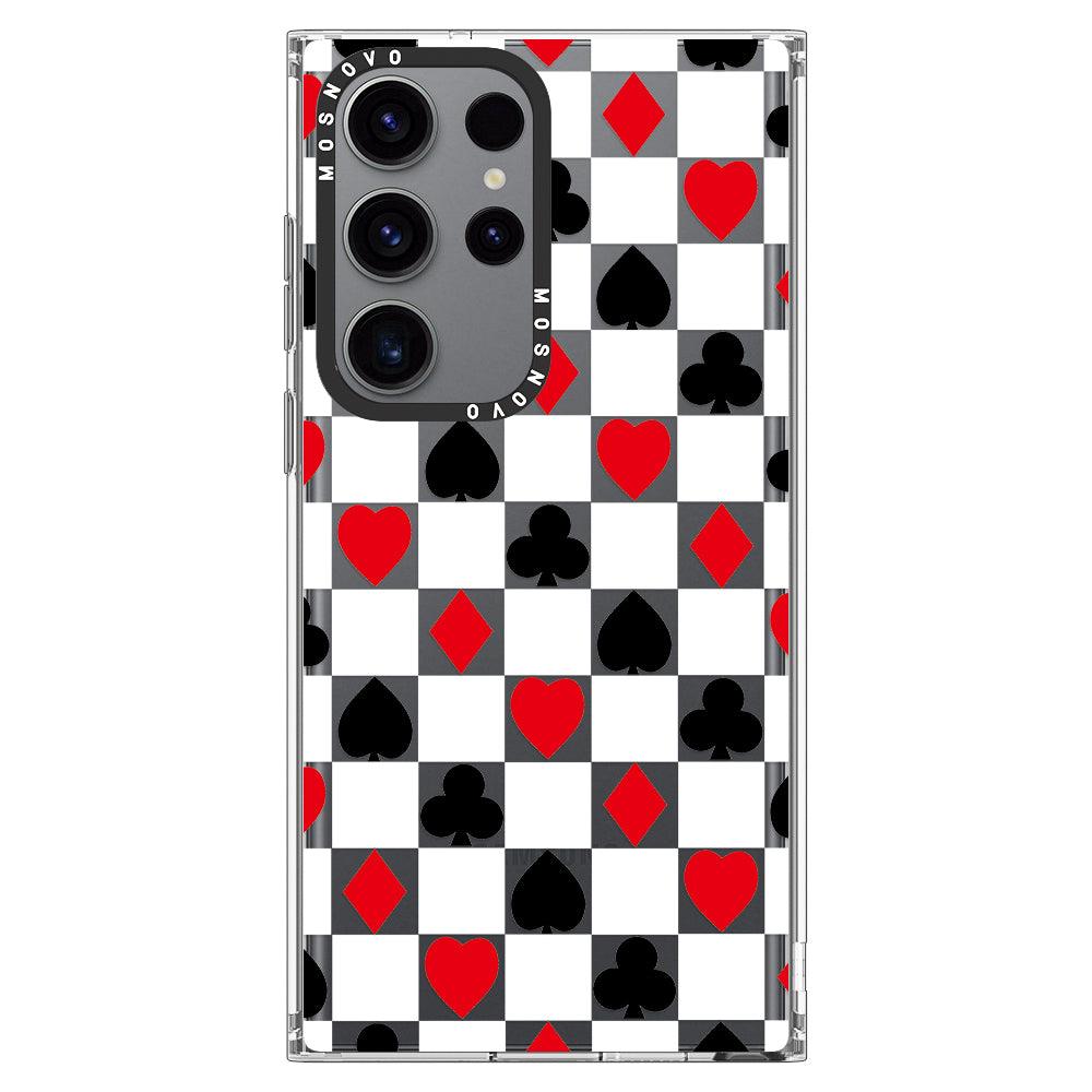 Checker Poker Phone Case - Samsung Galaxy S23 Ultra Case - MOSNOVO