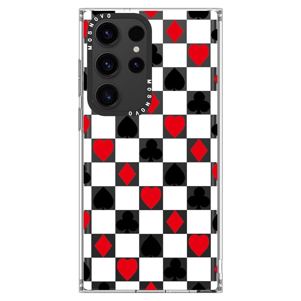 Checker Poker Phone Case - Samsung Galaxy S23 Ultra Case - MOSNOVO