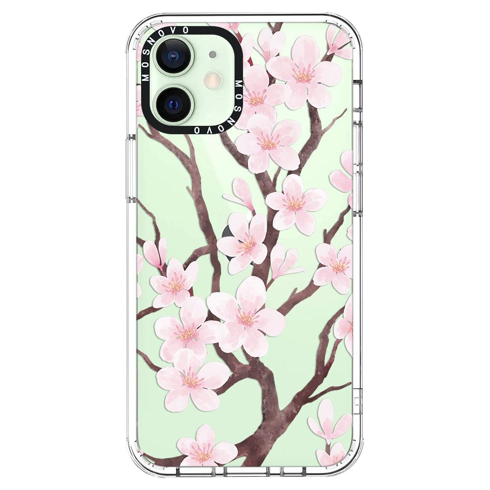 Cherry Blossom Flower Phone Case - iPhone 12 Mini Case - MOSNOVO