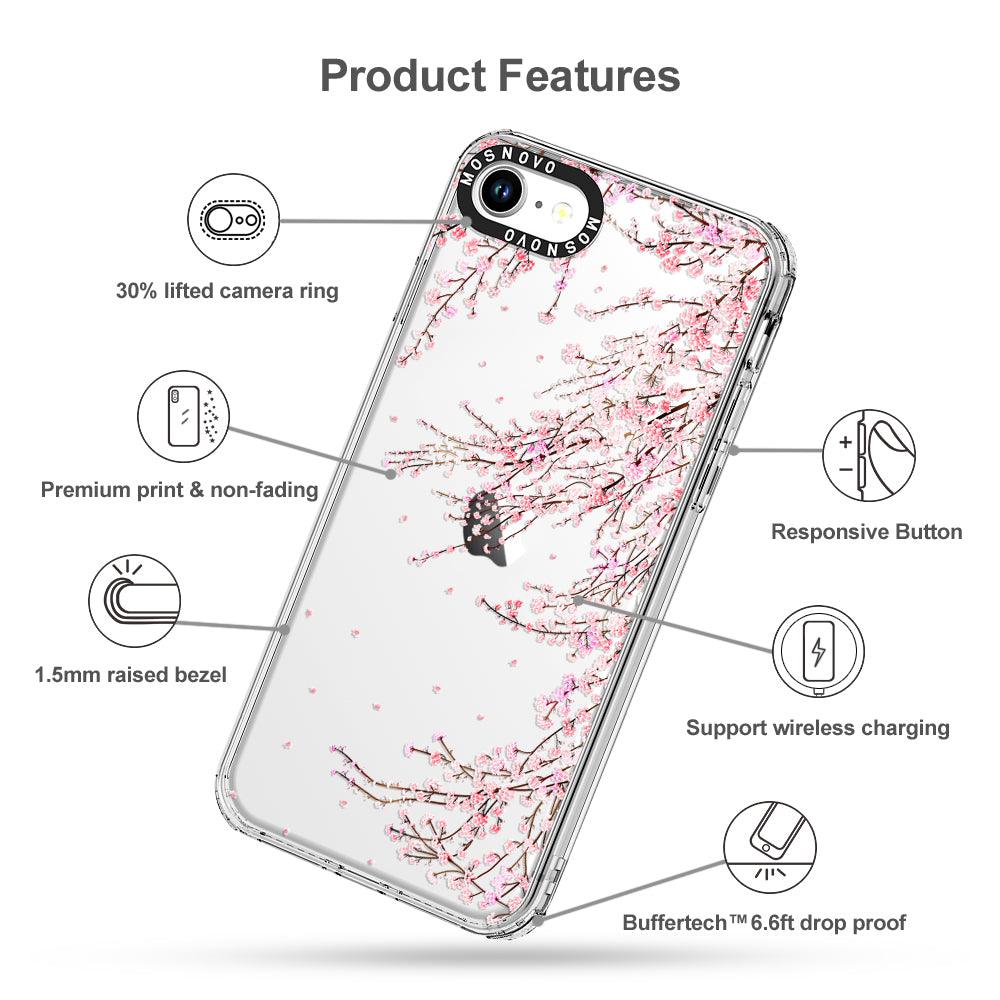 Cherry Blossom Phone Case - iPhone SE 2020 Case - MOSNOVO