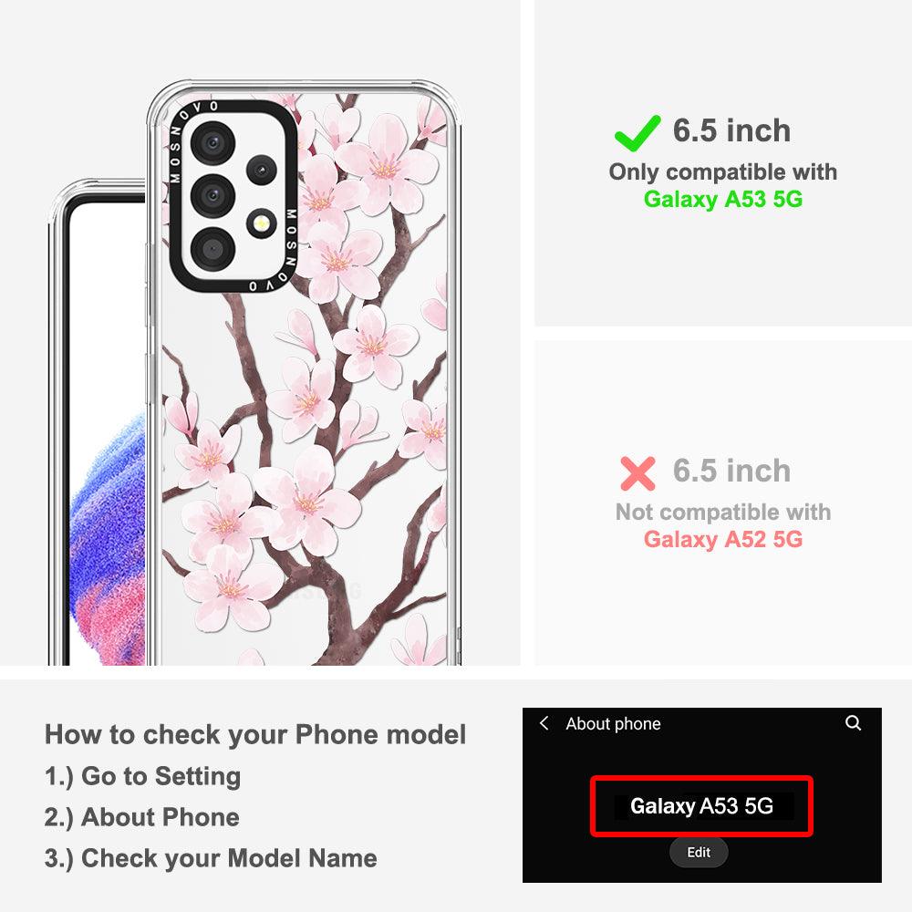 Cherry Blossom Phone Case - Samsung Galaxy A53 Case - MOSNOVO
